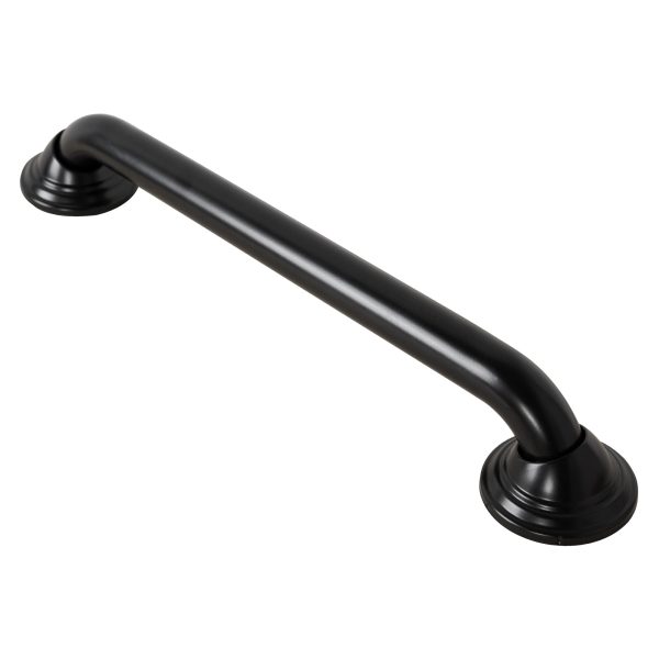 Utopia Alley GB16BK Decorative Shower Grab Bar - 16  Black Bathroom Grab Bars for Seniors - Non-Slip Bathroom and Household Handicap Safety Bar, Bathroom Bars for Elderly, Wall Handle Secure Grip, & Home Care Accessories Hot on Sale