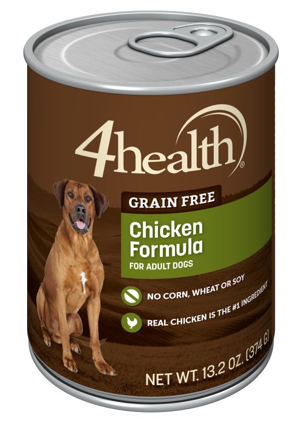 4health Grain Free Chicken Canned Dog Food, 13.2 oz. For Sale - Image 2