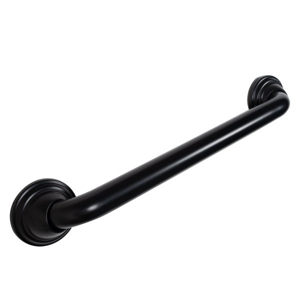Utopia Alley GB16BK Decorative Shower Grab Bar - 16  Black Bathroom Grab Bars for Seniors - Non-Slip Bathroom and Household Handicap Safety Bar, Bathroom Bars for Elderly, Wall Handle Secure Grip, & Home Care Accessories Hot on Sale - Image 2