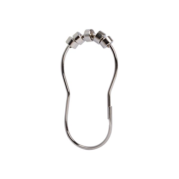 Utopia Alley HK2SS Shower Hooks - Shower Curtain Rings for Bathroom - Rust Resistant Roller Shower Curtain Hooks for Shower Curtain or Liner - Set of 12, Polished Chrome Online Hot Sale