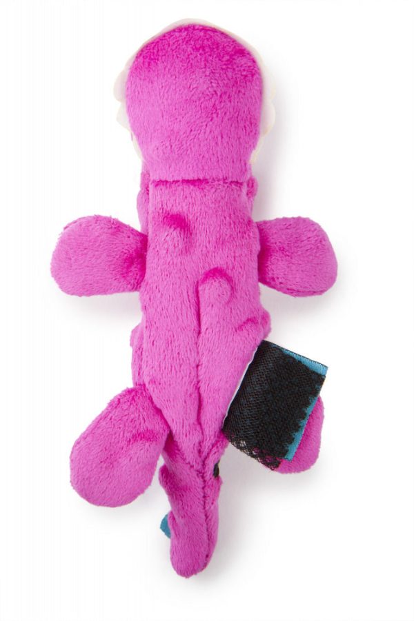 Go Dog Gators with Chew Guard Technology Durable Plush Squeaker Dog Toy Pink Mini Just for Me For Cheap - Image 4