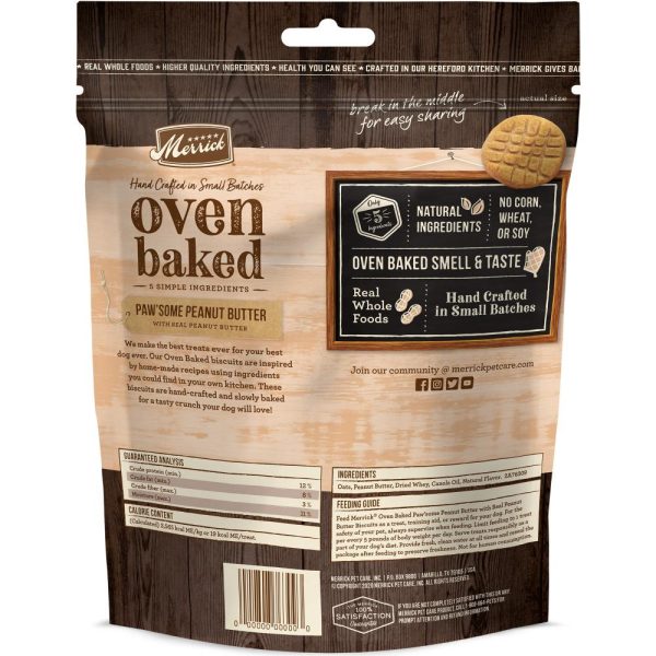 Merrick Oven Baked Paw some Peanut Butter Dog Treats Online - Image 2