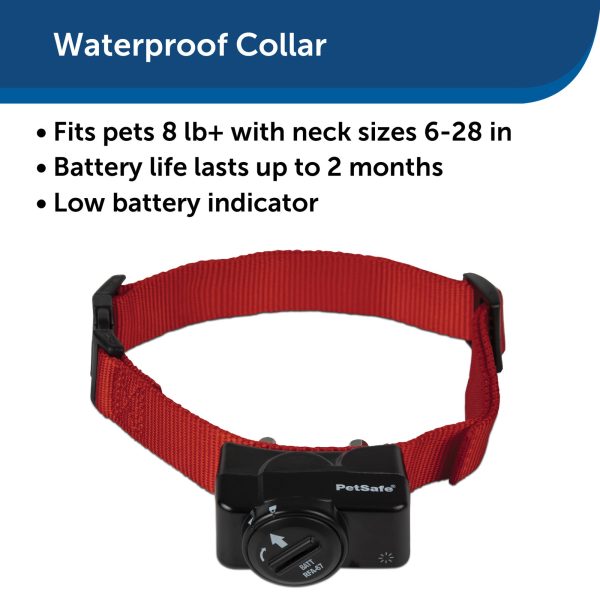 PetSafe Wireless Pet Containment System Receiver Collar Only for Dogs and Cats over 5 lb., Waterproof with Tone and Static Correction - From The Parent Company of INVISIBLE FENCE Brand Online now - Image 2