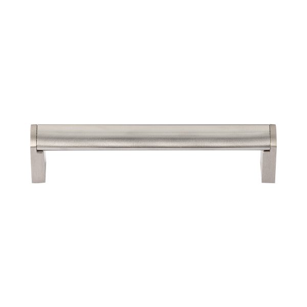 Utopia Alley HW432 3 4BN Bern Pull Handle - Decorative Cabinet Drop Pull Handles for Cabinets and Drawers - Vintage Cabinet Hardware with Hand Finished Brushed Nickel - Metal Drawer Pull Handle, 5.0  6.3  7.5  center to center Online Hot Sale