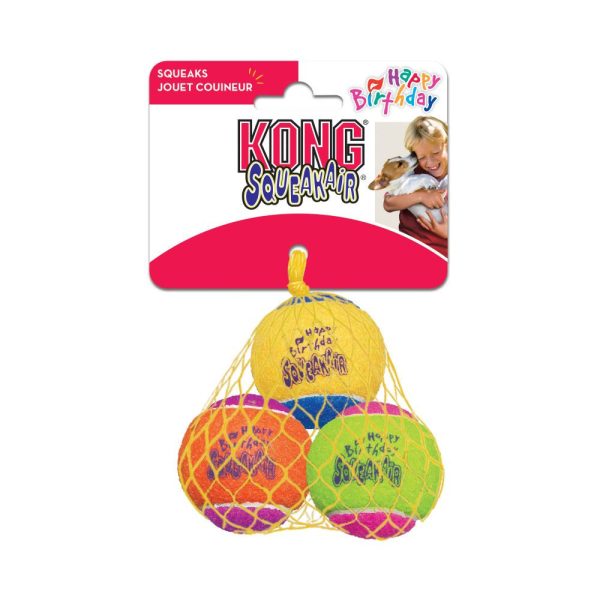 KONG AirDog Squeakair Birthday Balls Dog Toy Online Sale - Image 2