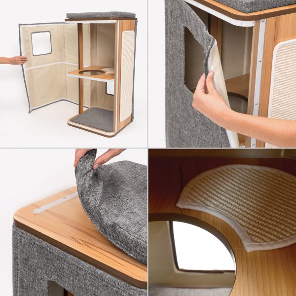 Catit Vesper V-Cubo Tower Stone Online - Image 4