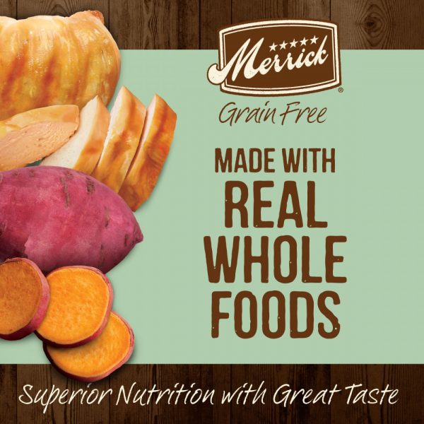 Merrick Grain Free Senior Real Chicken & Sweet Potato Recipe Dry Dog Food For Sale - Image 2