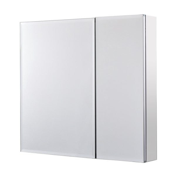 Utopia Alley MC1AL Frameless 30inch x 26inch Rustproof Medicine Cabinet, Mirrored Sides, Bi-View, Recess Or Surface Mount, Silver Online Hot Sale - Image 2