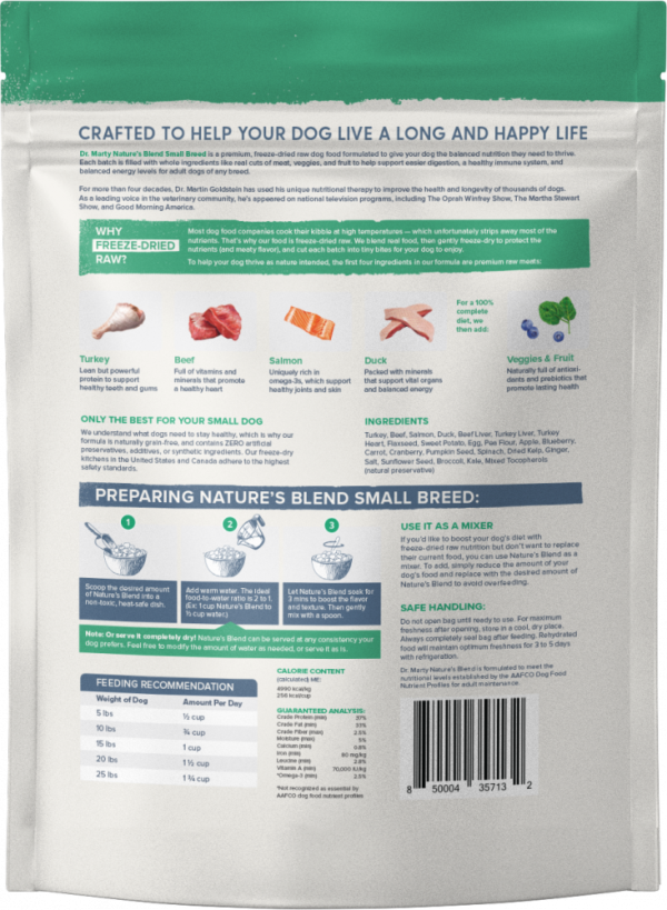 Dr. Marty Nature s Blend Small Breed Freeze Dried Raw Dog Food Online Hot Sale - Image 3