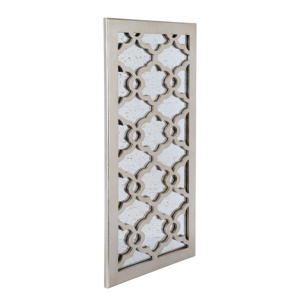 Utopia Alley MR2SS Martique Distressed Finish Wood Decorative Mirror, 31.5  H, Distressed Silver Online - Image 4