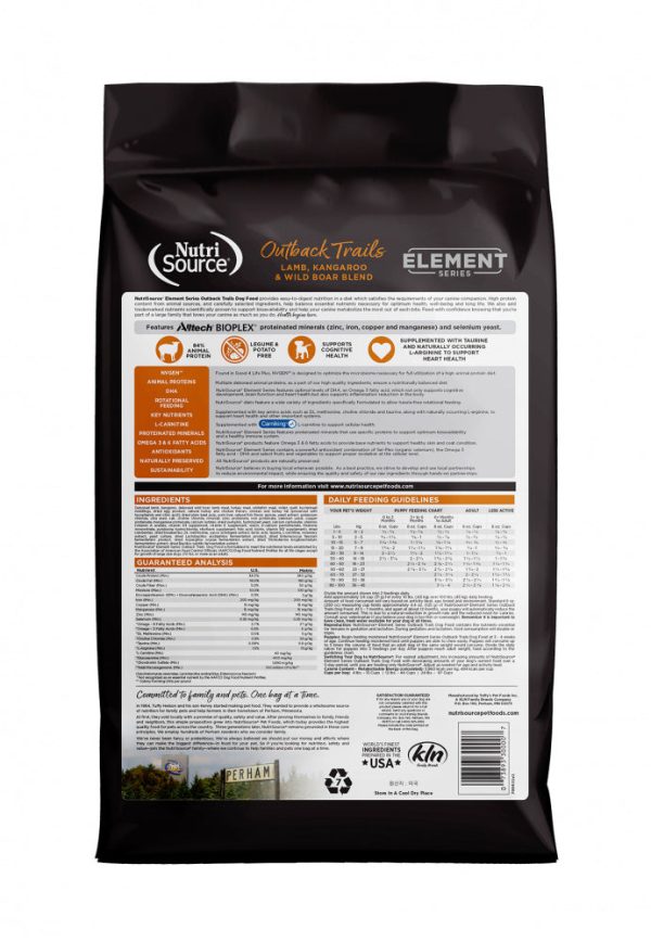 NutriSource Element Series Outback Trails Recipe Dry Dog Food Hot on Sale - Image 2