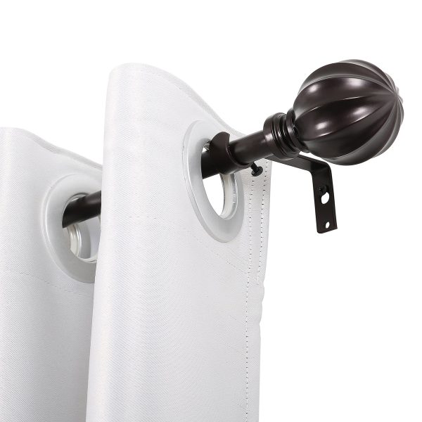 Utopia Alley D54XX 3 4 Inch Curtain Rod - Curtain Rods For Windows 48 to 86 Inch, Adjustable Drapery Rods, Curtain Rods, Bedroom & Living Room Decorative Curtain Rods, Tapestry Poles Online now