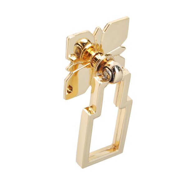 Utopia Alley HW267PLGD021 Steffi Cabinet Ring Pull Knob - Decorative Cabinet Drop Pull Knobs for Cabinets and Drawers - Vintage Cabinet Hardware with Hand Finished Polished Gold - Metal Drawer Pull Knobs 2.5  Online now - Image 3