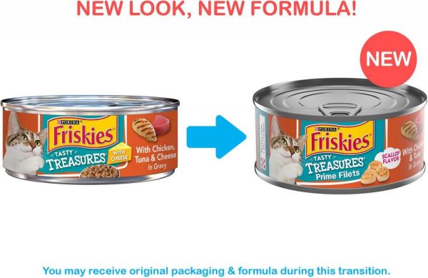 Friskies Tasty Treasures Gravy Chicken, Tuna & Scallop Wet Cat Food For Cheap - Image 2