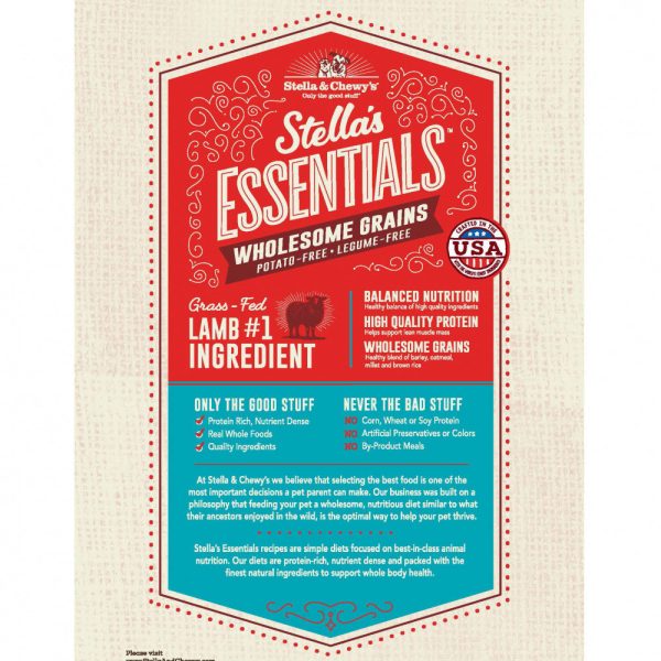 Stella & Chewy s Stella s Essentials Kibble Grass Fed Lamb with Wholesome Grains Recipe Dry Dog Food Supply - Image 2