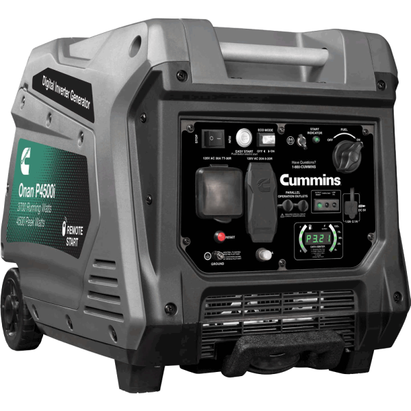 Cummins P4500i 3700W 4500W Onan A058U955 Remote Start Portable Gas Inverter Generator Scratch & Dent For Cheap