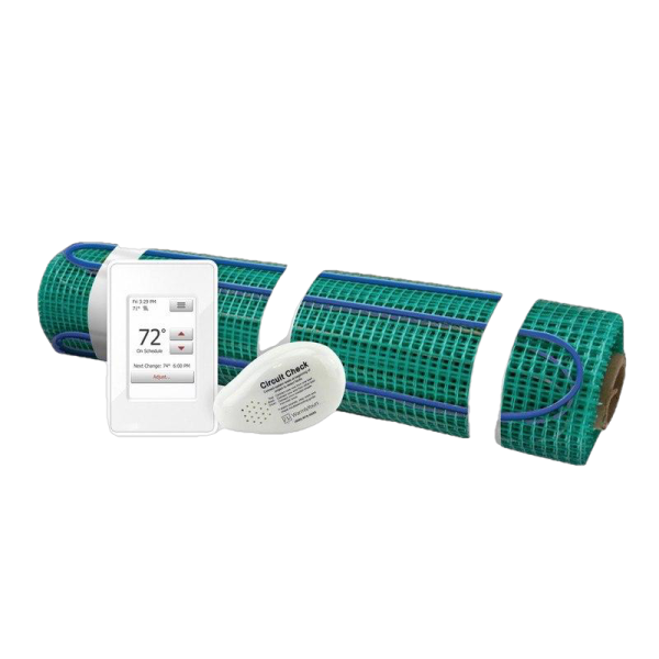 WarmlyYours TRT120-KIT-OT-3.0x05 30 sq. ft. Floor Heating Kit Tempzone Flex Roll Plus Touch Screen Thermostat 120V New For Discount