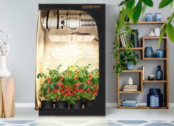 Spider Farmer Full Grow Kit SF2000 Full Spectrum Grow Light Dimmable Mean Well Driver 24  x 47  Tent and Accessories New Online Sale - Image 2