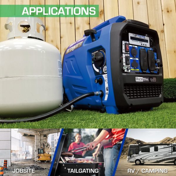 DuroMax XP2300IH 1800W 2300W 80cc CO Alert Dual Fuel Inverter Generator New For Sale - Image 5